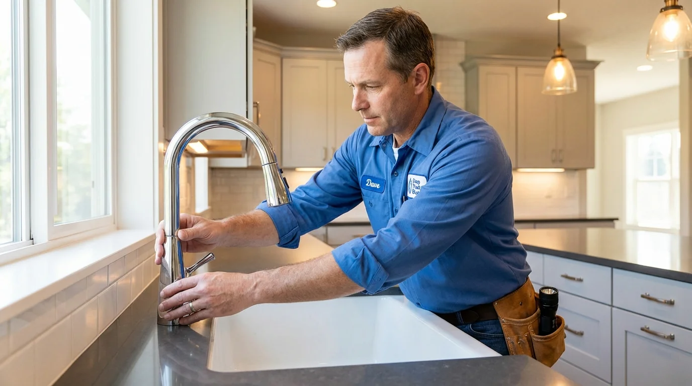 Kitchen faucet installation by Johns Plumbing LLC in Wewahitchka